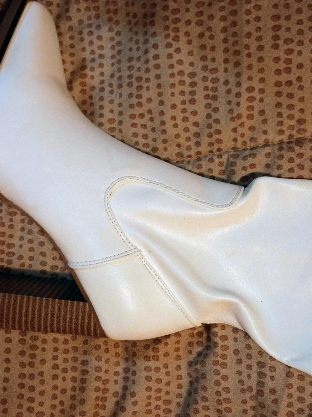 Dream Pairs White Over-the-Knee Block Heel Boots